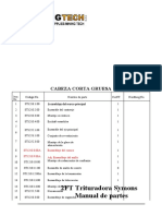 Lista de Partes de Chancadora 2 Pies - Español