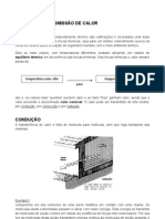 formas de transmissão de calor