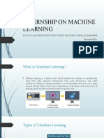 Internship On Machine Learning