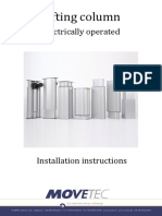 Lifting Column Installation Instructions