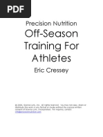 Off-Season Training for Athletes