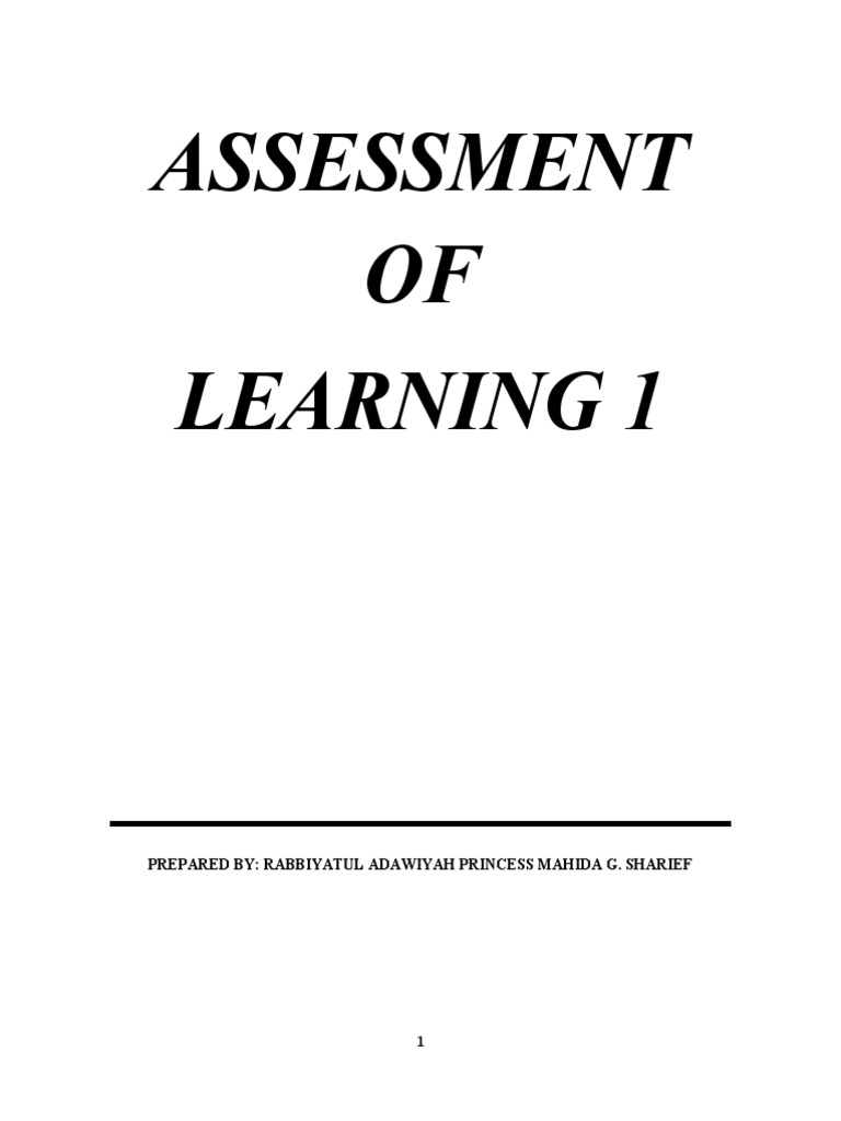 assessment-of-learning-new-modules-pdf-educational-assessment