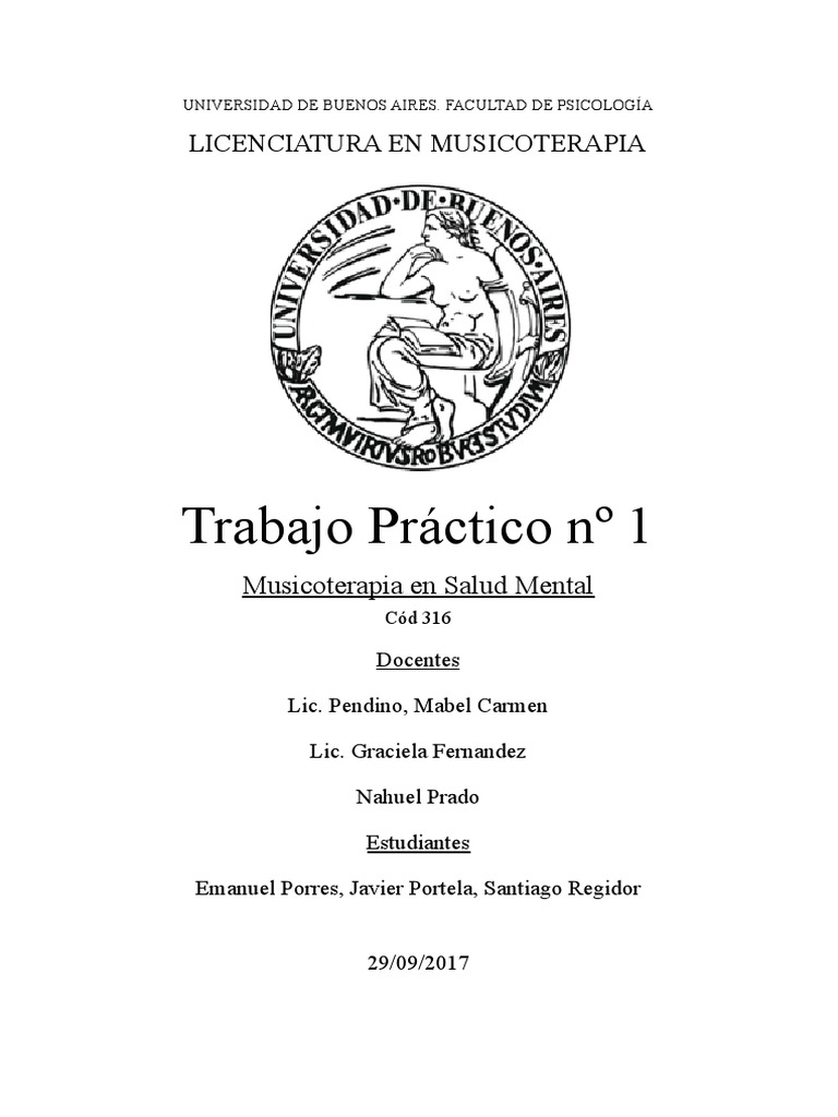Federico Emanuel Peralta Ramos PDF Psiquiatría Salud mental