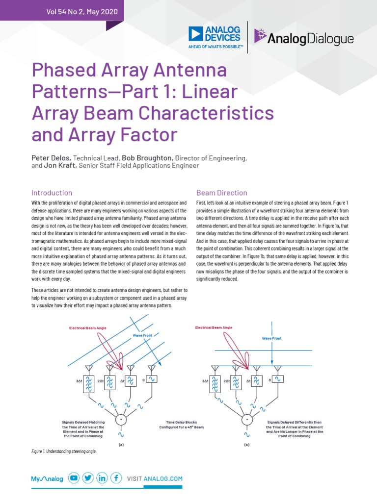 Phased Array Antenna | Download Free PDF | Antenna (Radio) | Matrix ...