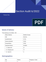 Caesarean Section Audit 6 - 2022