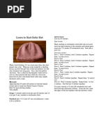 Download Learn to Knit Hat Pattern by Stacy Brooks SN61722665 doc pdf