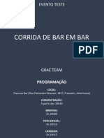 Corrida de Bar em Bar - GRAE TEAM