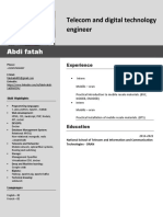 Telecom and Digital Technology Engineer: Abdi Fatah