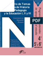 Seminario de Temas Selectos de Historia de La Pedagogía y La Educación I, II y III