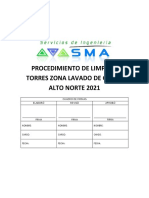 PE-SGI-06 - PROCEDIMIENTO LIMPIEZA TORRES ZONA DE LAVADO Ver 7