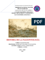 HISTORIA DE LA PALEONTOLOGÍA