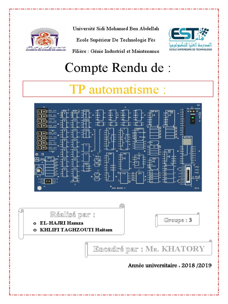 Simulation d'Automatismes en Génie Indus | PDF | Processeur | Fonction ...