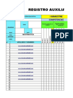 Registro Auxiliar de Inicial