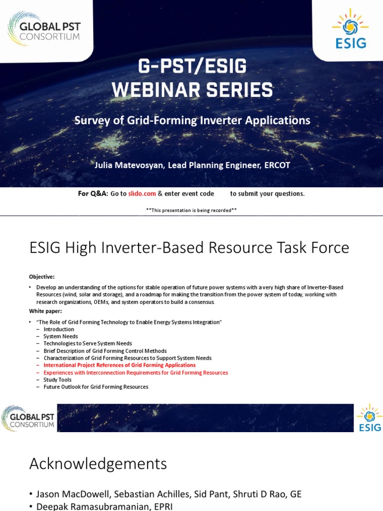 Grid-Forming Inverter Applications Overview | PDF | Electrical Grid ...
