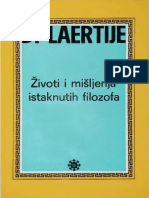 Diogen Laertije - ŽIVOTI I MIŠLJENJA ISTAKNUTIH FILOZOFA