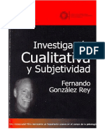 Investigación Cualitativa y Subjetividad, Gonzales F (2006)