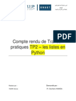 TP2 – Les Listes en Python
