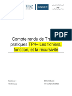 TP4-Les Fichiers, Fonction, Et La Récursivité