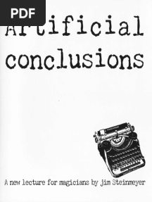 Jim Steinmeyer - Artificial Conclusions