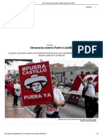 JP - Perú - Denuncia Contra Pedro Castillo - Opinión - EL PAÍS