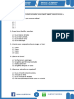 En La Calificación de La Presente Evaluación Se Tomará en Cuenta: Ortografía, Caligrafía, Limpieza (No Borrones, Ni Uso Del Corrector Líquido)