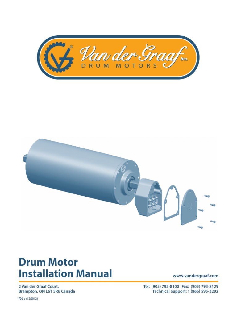 Drum Motor Installation Manual. PDF Electrical Connector Belt