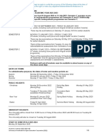 Academic Calendar 2022 2023