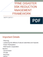 Philippine Disaster and Risk Reduction Management Framework