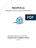 Proposal Talud Dan Rabat Beton Gereneng