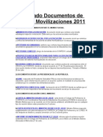 Compilado Documentos de Interés  Movilizaciones 2011