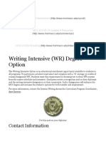 Writing Intensive (WR) Degree Option - Writing Across The Curriculum - Monroe Community College