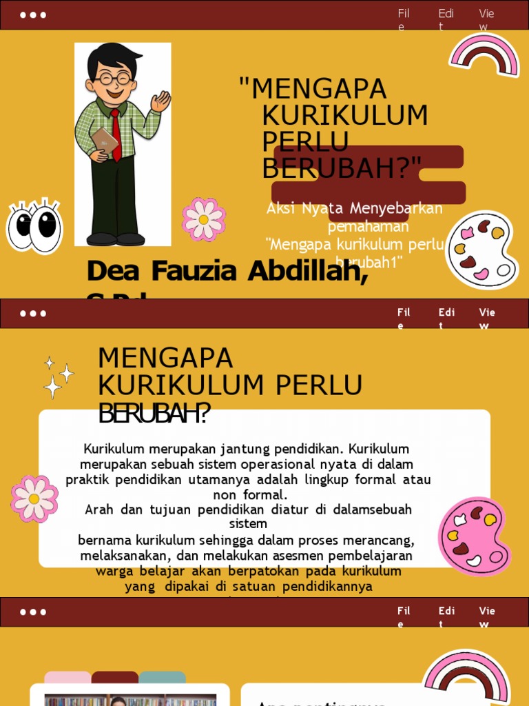 Mengapa Kurikulum Perlu Berubah | PDF