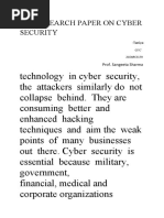 Reserach Paper On Cyber Security