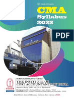 CMA Syllabus 2022