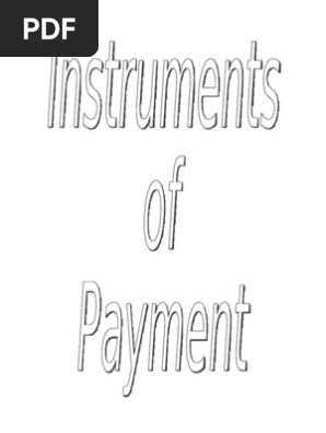 Instruments of Payment
