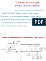 Instantaneous Centre Velocity Analysis