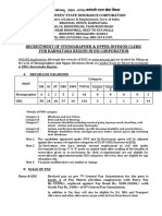 Recruitment of Stenographer & Upper Division Clerk For Karnataka Region in Esi Corporation
