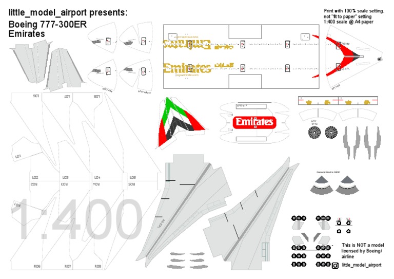 400scale b777 300er emirates pdf boeing aircraft configurations