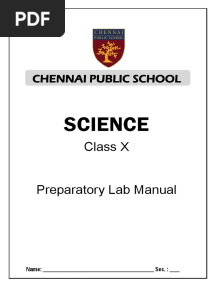 Science LAB MANUAL Class 10