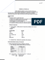 Chemical Formulas