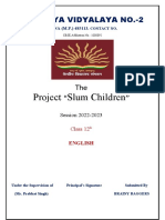 CBSE Project on "Slum Children