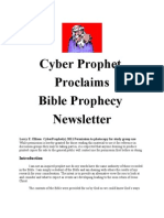 Cyber Prophet Bible Prophecy Newsletter