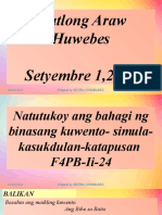 FILIPINO WEEK 2 DAY3 Natutukoy Ang Bahagi NG Binasang Kuwento - Simula-Kasukdulan-Katapusan F4PB-Ii-24