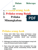 Prilaku Dalam Beberapa Masyarakat Di Sumatera