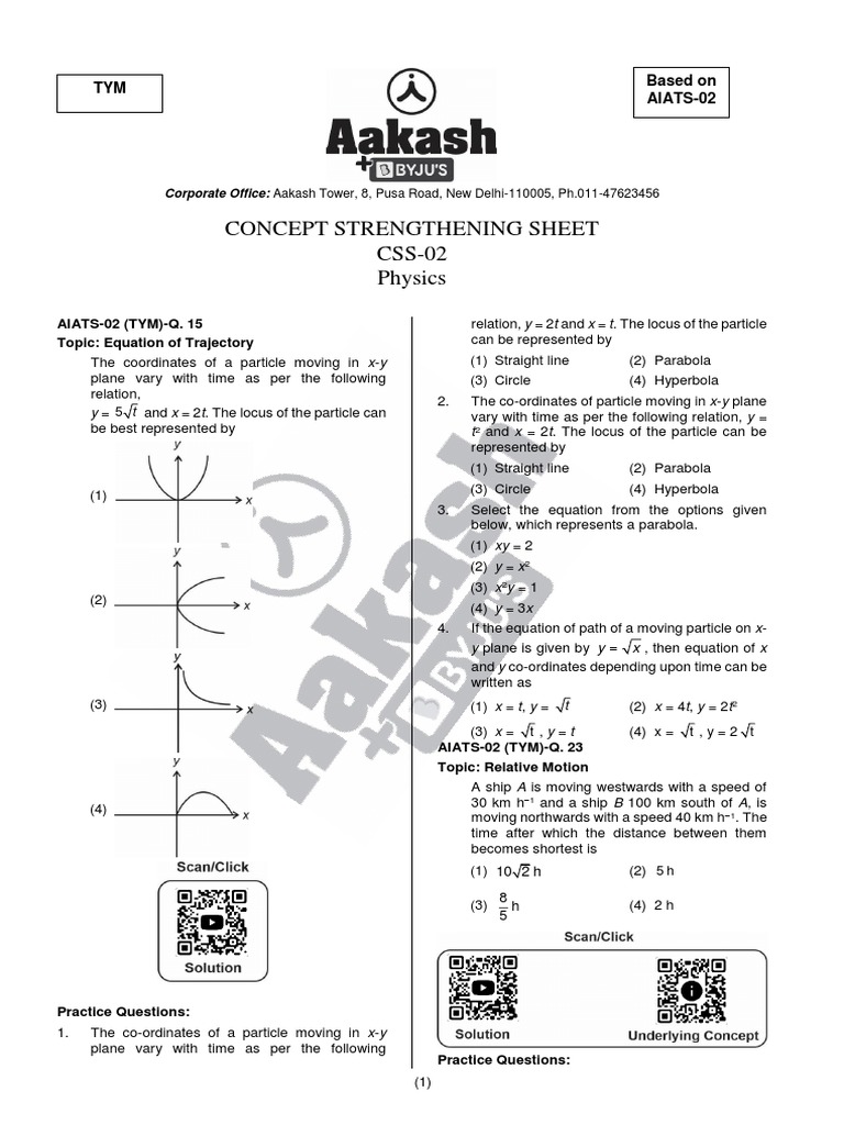 Concept+Strengthening+Sheet+ (CSS 02) +Based+on+AIATS 02+TYM+PCBZ | PDF ...