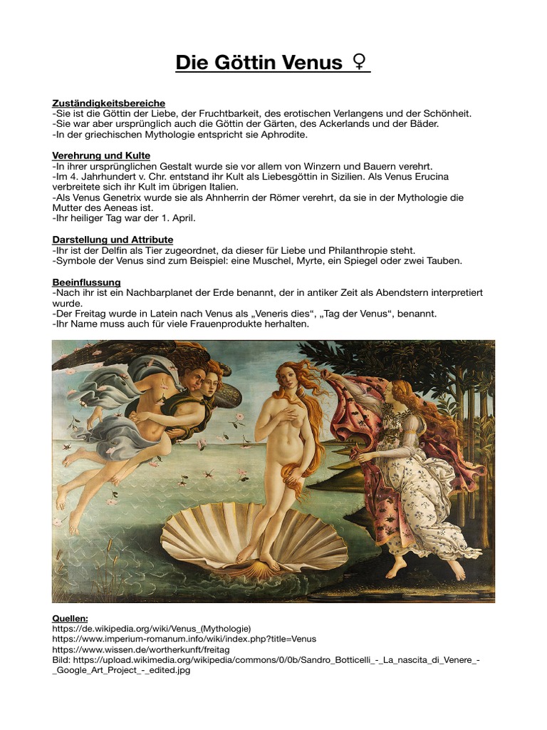 Die Göttin Venus PDF