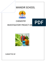 ADULTERANTS IN FOOD Chemistry