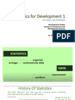 Statistics For Development