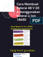 Cara Membuat Baterai 48 V 20 A Menggunakan Baterai Li Ion