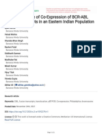 Higher Incidence of Co-Expression of BCR-ABL Fusion Transcripts in An Eastern Indian Population